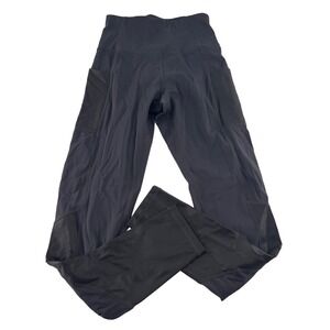 Cut The Frills‎ Size Small Leggings Activewear Media Pockets Pants Black NWOT